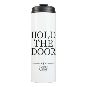 Halten Sie die Tür. Thermosbecher