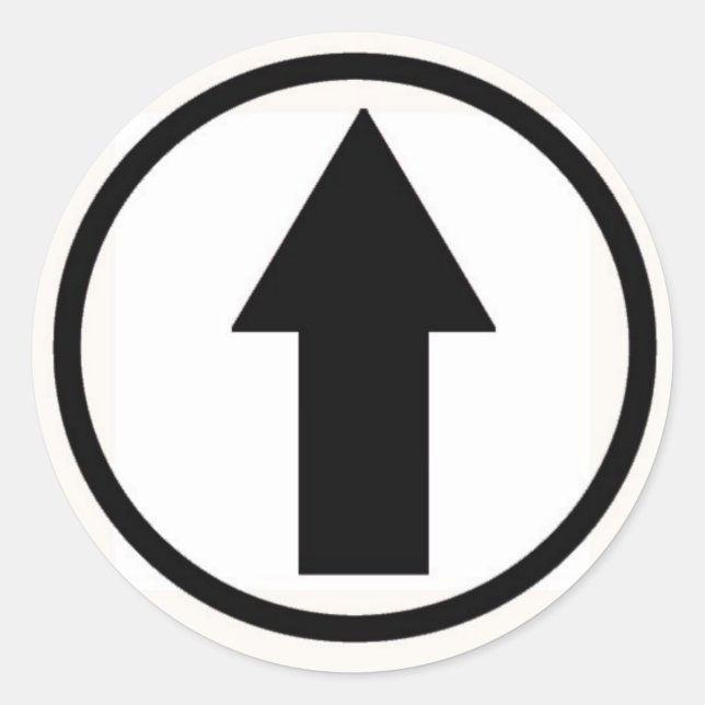 Halten Sie es an den Einfluss fest - Schwarz Runder Aufkleber (Vorderseite)