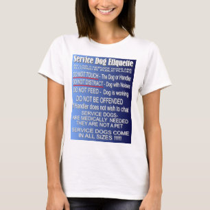 Halten Sie Hundeetikette - vorderen Entwurf T-Shirt