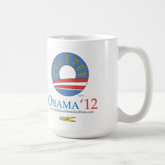 Halten Sie Ihre Nase und wählen Sie Obama 2012 Tasse