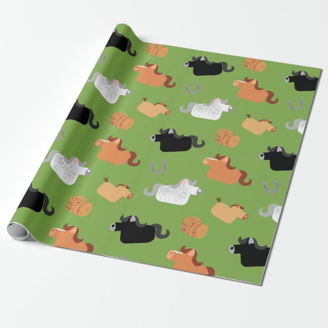 Halten Sie Ihre Pferde Geschenkpapier (Ungerollt)