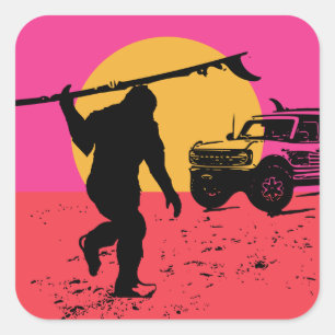 Halten Sie Ihre Pferde Quadratischer Aufkleber