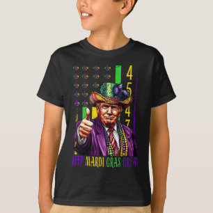 Halten Sie Mardi Gras großartig lustig Trump Mardi T-Shirt