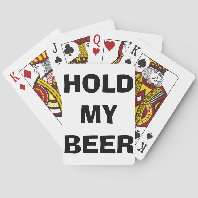 Halten Sie mein Bier fest Spielkarten (Rückseite)