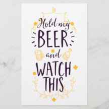 Halten Sie mein Bier fest und sehen Sie sich das a