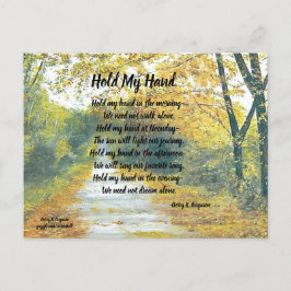 HALTEN SIE MEINE HAND POSTCARD POSTKARTE