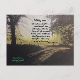 HALTEN SIE MEINE HAND POSTCARD POSTKARTE