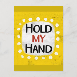 Halten Sie meine Hand Postkarte