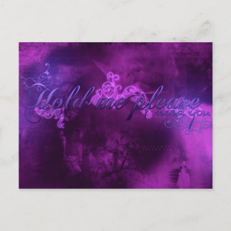 Halten Sie mich bitte, ich brauche Sie. Postkarte