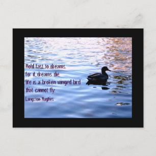 Halten Sie schnell zu den Träumen Postkarte