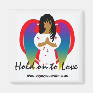 Halten Sie sich an die Liebe Angel Magnet
