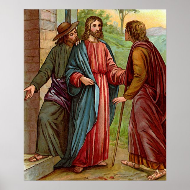 halten Sie sich an uns Poster (Vorne)