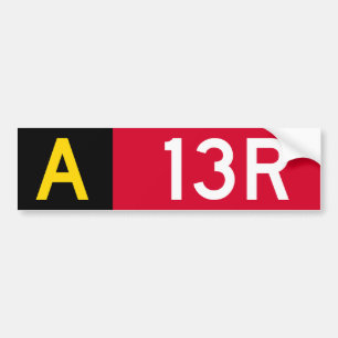 Haltepunkt Zeichen A13R Autoaufkleber