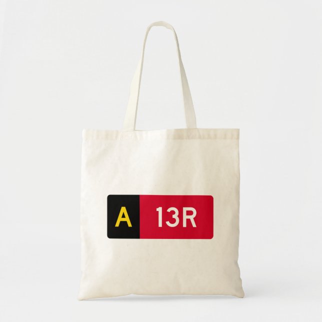 Haltepunkt Zeichen A13R Tragetasche (Vorne)