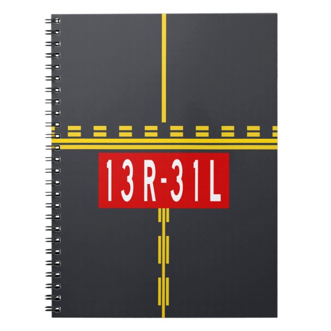 Haltepunktmarkierung 13R-31L Notizblock (Vorderseite)