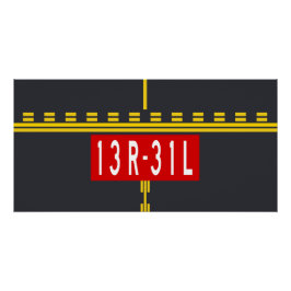 Haltepunktmarkierung 13R-31L Poster