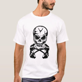 Haltere Muskulatur Totenkopf Bodybuilding skul T-Shirt