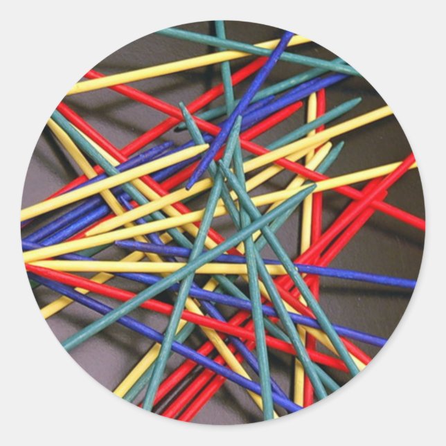 Haltestangen Runder Aufkleber (Vorderseite)