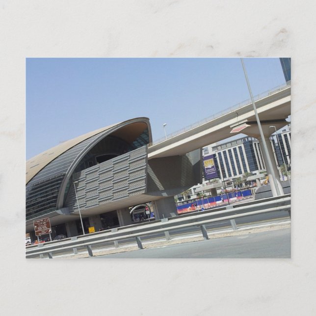Haltestelle Dubai Postkarte (Vorderseite)