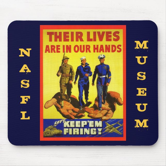 Haltet sie feuernd mousepad (Vorne)