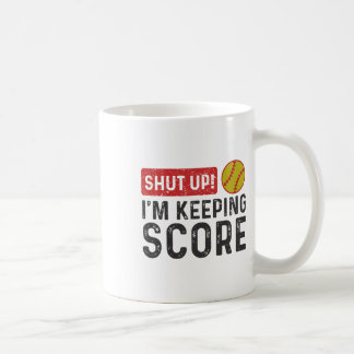 Halt's Maul, ich führe die Punktzahl Funny Softll Kaffeetasse