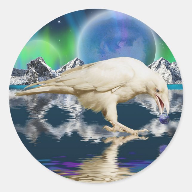 HALTUNG DER WELTMÖGLICHKEITEN RUNDER AUFKLEBER (Vorderseite)