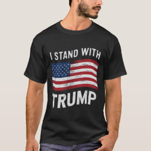Haltung gegenüber Trump - amerikanische Fahne - Mä T-Shirt