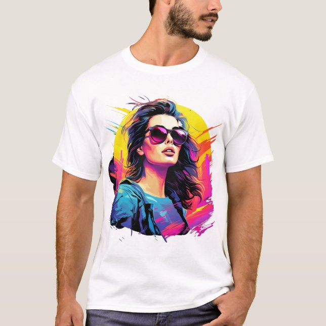 Haltung von Mädchen T-Shirt (Vorderseite)