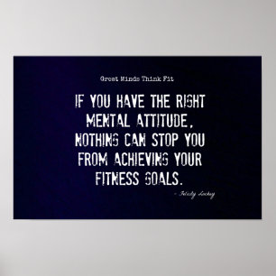 Haltungs-und Fitness-Erfolg #4! Poster