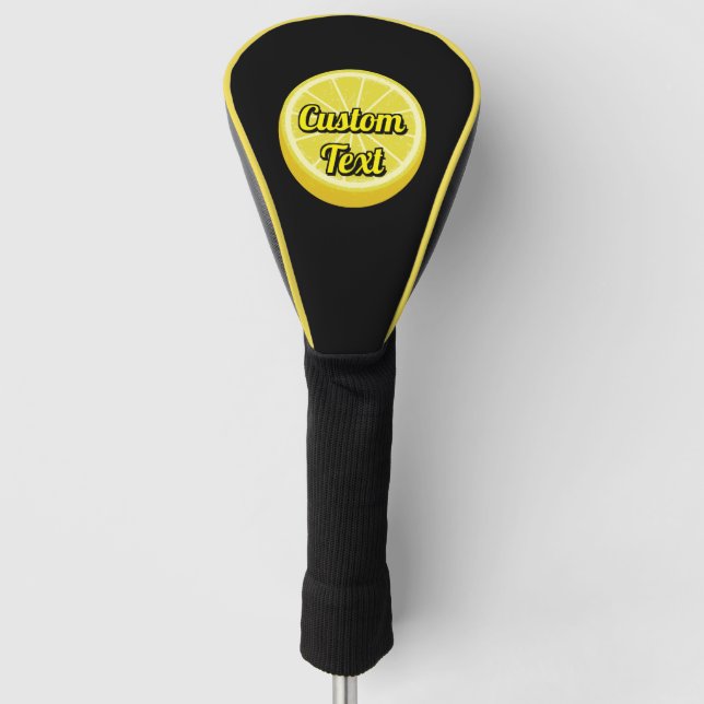 Halve Lemon Golf Headcover (Vorderseite)