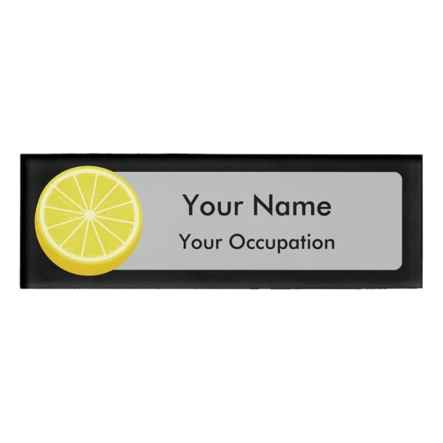 Halve Lemon Namenschild (Vorderseite)
