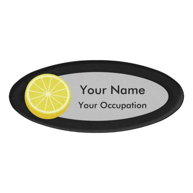 Halve Lemon Namenschild (Vorderseite)