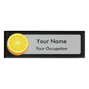 Halve Orange Namenschild
