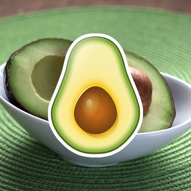 Halved Avocado Aufkleber (Von Creator hochgeladen)