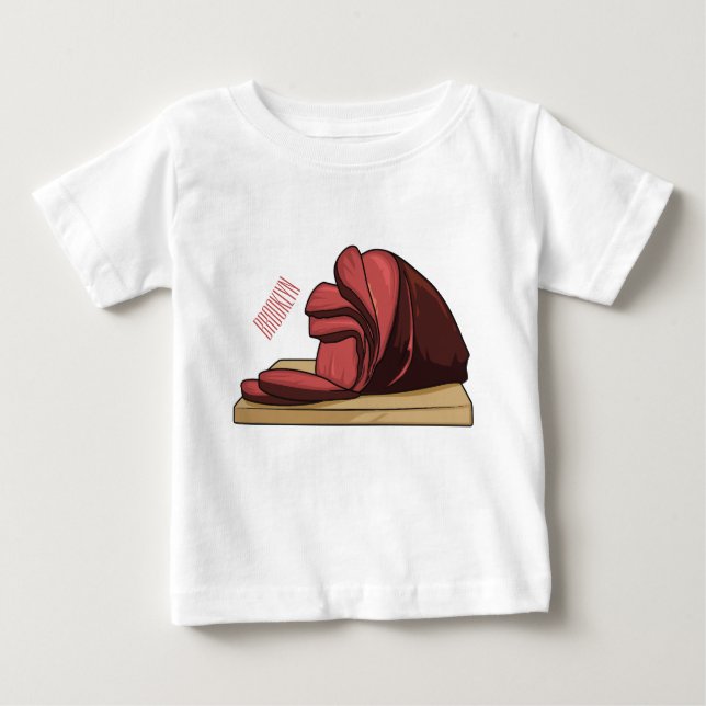 Ham Cartoon-Abbildung Baby T-shirt (Vorderseite)