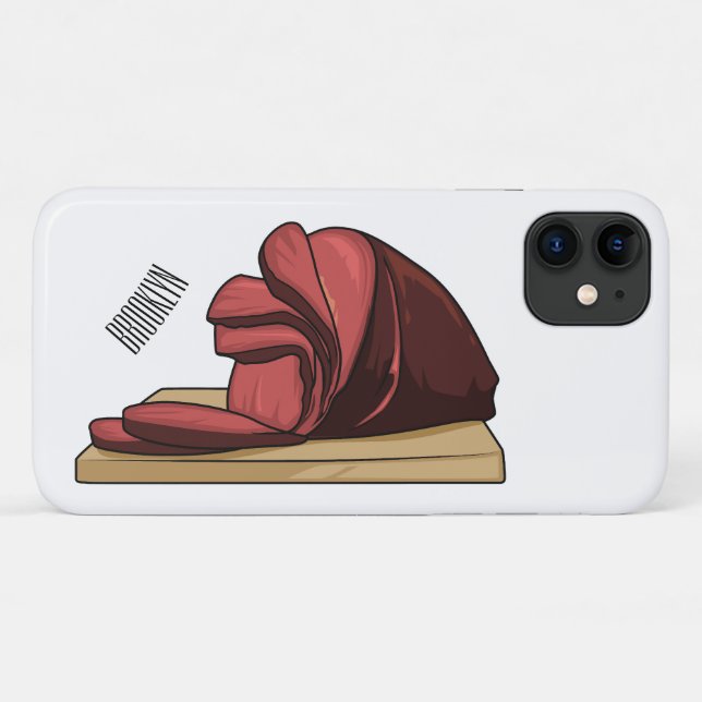 Ham Cartoon-Abbildung Case-Mate iPhone Hülle (Rückseite (Horizontal))