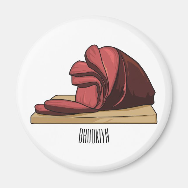 Ham Cartoon-Abbildung Magnet (Vorne)