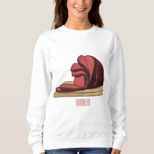 Ham Cartoon-Abbildung Sweatshirt