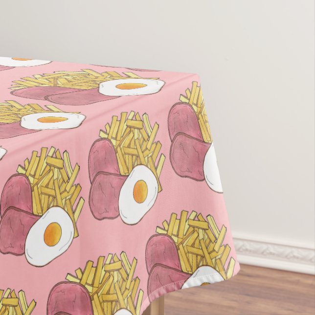 Ham Egg and Chips British Cuisine Pub Cooking Tischdecke (Beispiel)