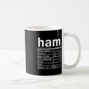Ham Ernährungsfakten Lustig Thanksgiving Weihnacht Kaffeetasse