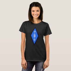 HAM-Funk-Logo-Design – Blaues Symbol T-Shirt
