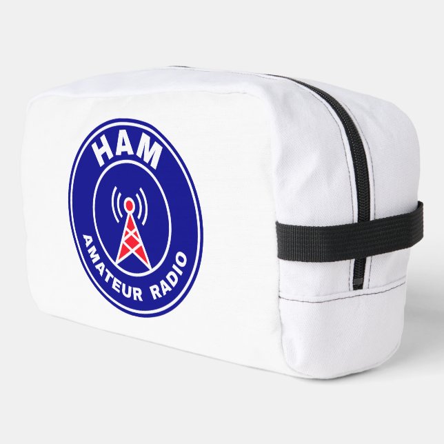 HAM-Funk-Notfall-Kit Amateur-Operator-Emblem Waschbeutel (Linke Seite)