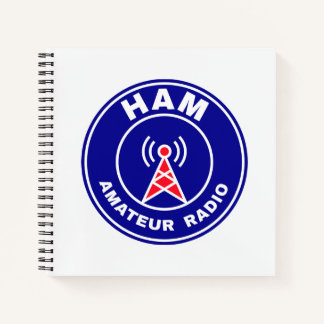 HAM-Funkrufzeichen Amateur-Operator-Emblem Notizbuch
