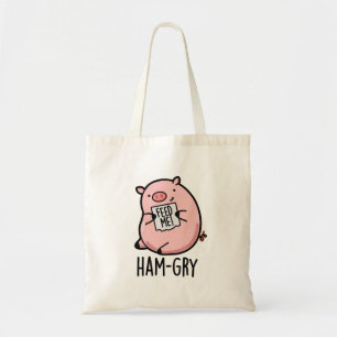 Ham-gry Funny Animal Pig Pun Tragetasche