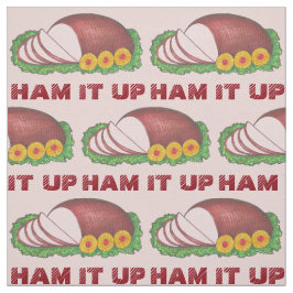 HAM IT UP Holiday Hams Funny Food Christmas Oster Stoff