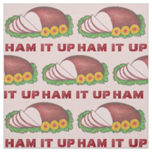 HAM IT UP Holiday Hams Funny Food Christmas Oster Stoff