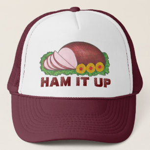 HAM IT UP Weihnachten Ostern Abendessen Essen Truckerkappe