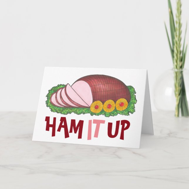 HAM IT UP Weihnachts-Abendessen Weihnachten Weihna (Vorderseite)
