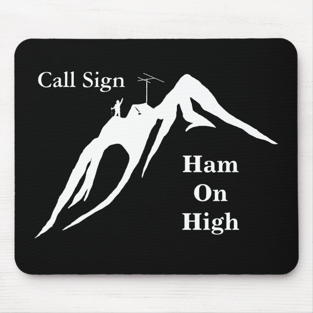 Ham on High Ham Radio Computer Mouse Pad Mousepad (Vorne)