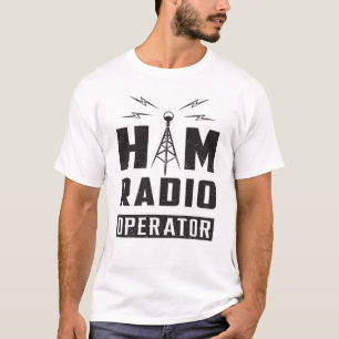 HAM Radio Amateur Frequency Operator Antenna Gesch T-Shirt